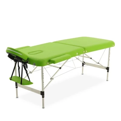 Массажный стол складной алюминиевый 2-х секционный JFAL01A (МСТ-002Л) "Med-Mos" в магазине Склад Медтехники